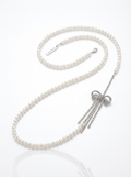 Artistic Asymmetrical Bow Freshwater Pearl Necklace