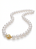 Vintage Camellia Pearl Necklace