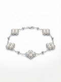 Lucky Clover Freshwater Pearl Bracelet
